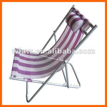 Chaise longue de plage pliable